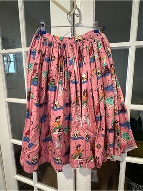 Vintage inspired Peter Pan print skirt